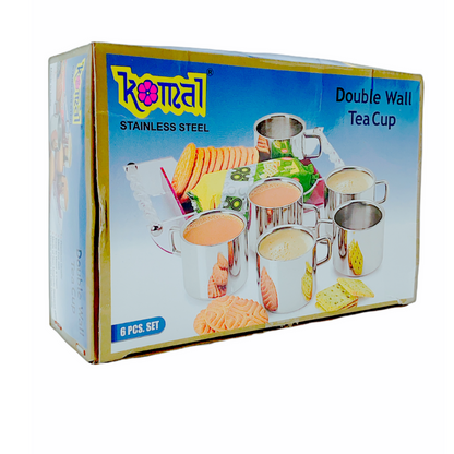 Komal Double Wall Tea Cup (Stainless Steel)