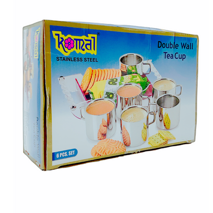 Komal Double Wall Tea Cup (Stainless Steel)