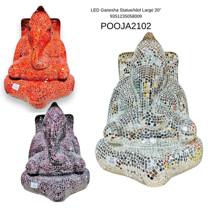 LED Ganesha Statue/Idol Large 20"