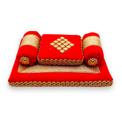 Laddu Gopal Mattress Cushion/ Gadda Set Size: 3'' x 4''