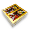 Fancy Clay Laxmi Charan Deco Box (Set of 2)- 9351235043036