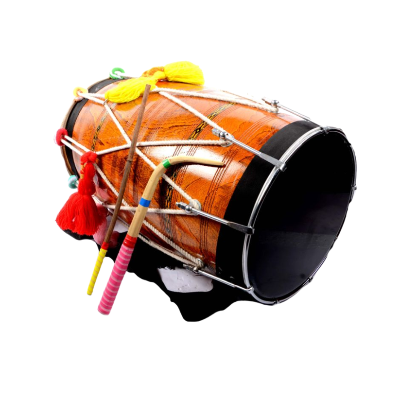 Buy Bhangra Dhol No. 42 (Beena Brand) | Traditional Punjabi Drum ...