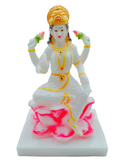Marble Look Laxmi Idol/ Statue/ Murti F187-1 Size:5X14X25.5Cm (11