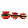 Clay/ Mitti Pot Mathani Set With Golden Painting Set (800ml,1.5ltr,2ltr)