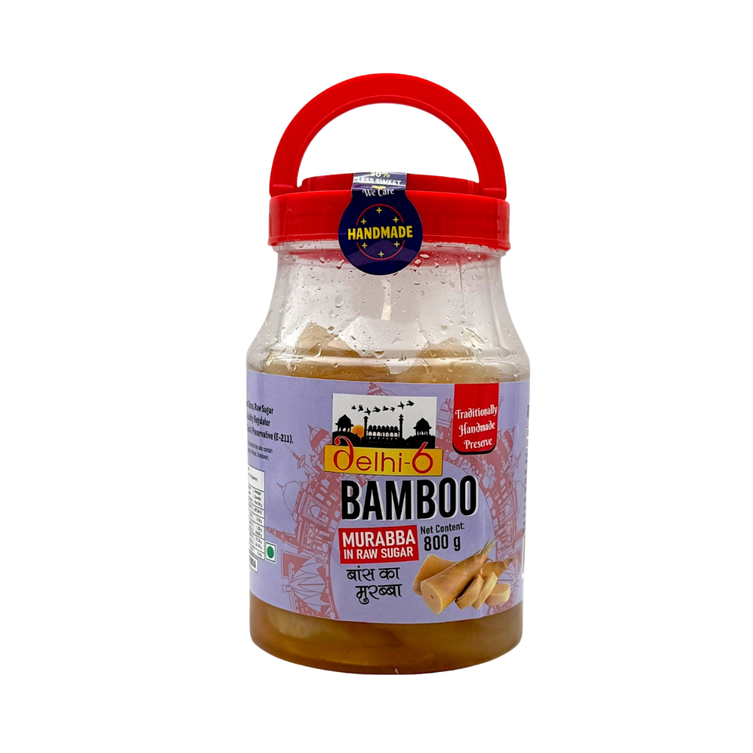 Delhi 6 Bamboo | Bans Murabba In Raw Sugar 800g | 20% Less Sweet and Handmade | Traditionally Homemade | Swad Ki Potli- 9351235053196