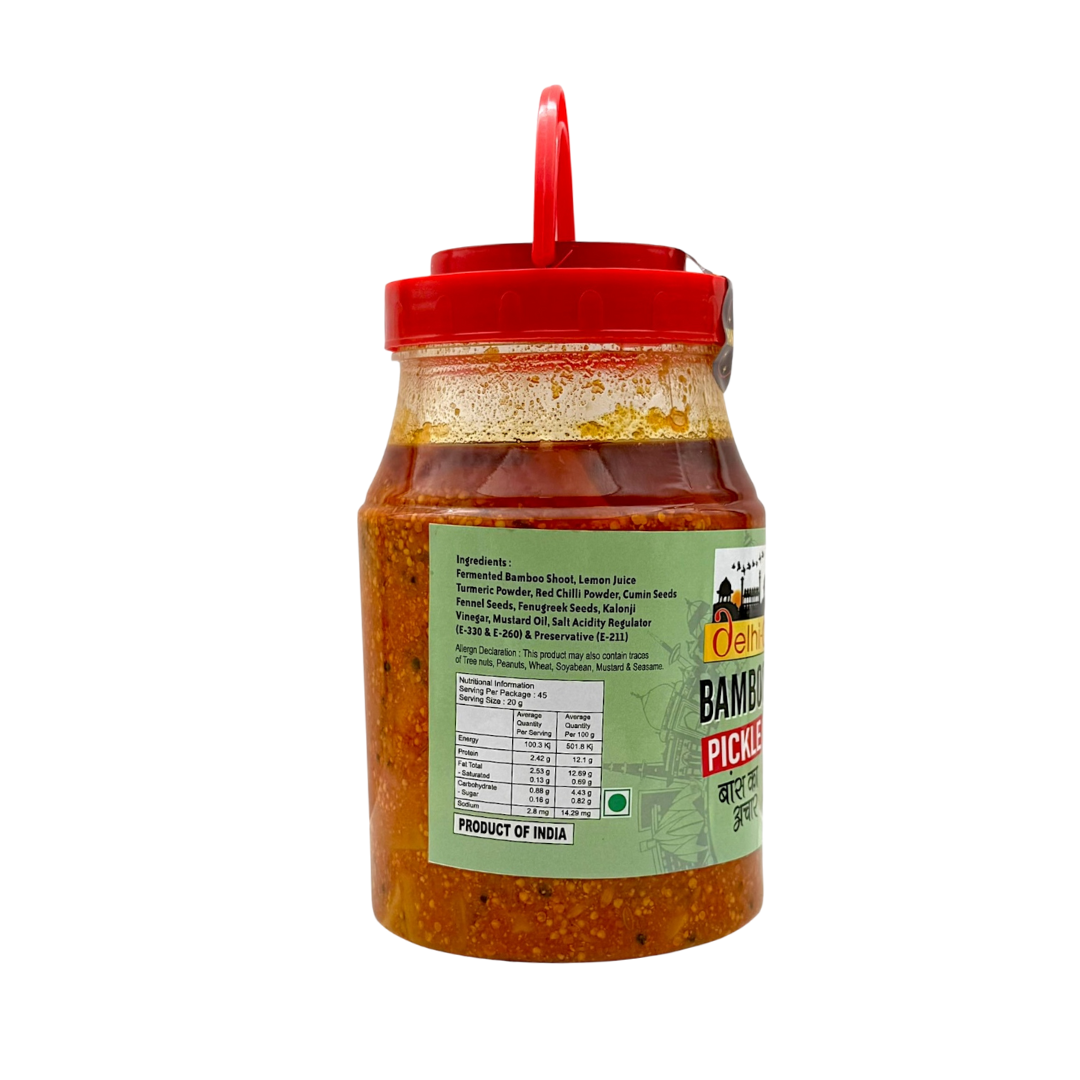 Delhi 6 Bamboo | Bans Pickle | Bans Ka Achar | 20% Less Salt  and Handmade | Traditionally Homemade | Swad Ki Potli 900g- 9351235053202