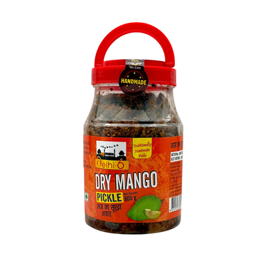 Delhi 6 Dry Mango Pickle | Aam Ka Sukha Achar | 20% Less Salt | Handmade | Traditionally Homemade | Swad Ki Potli 800g- 9351235052762