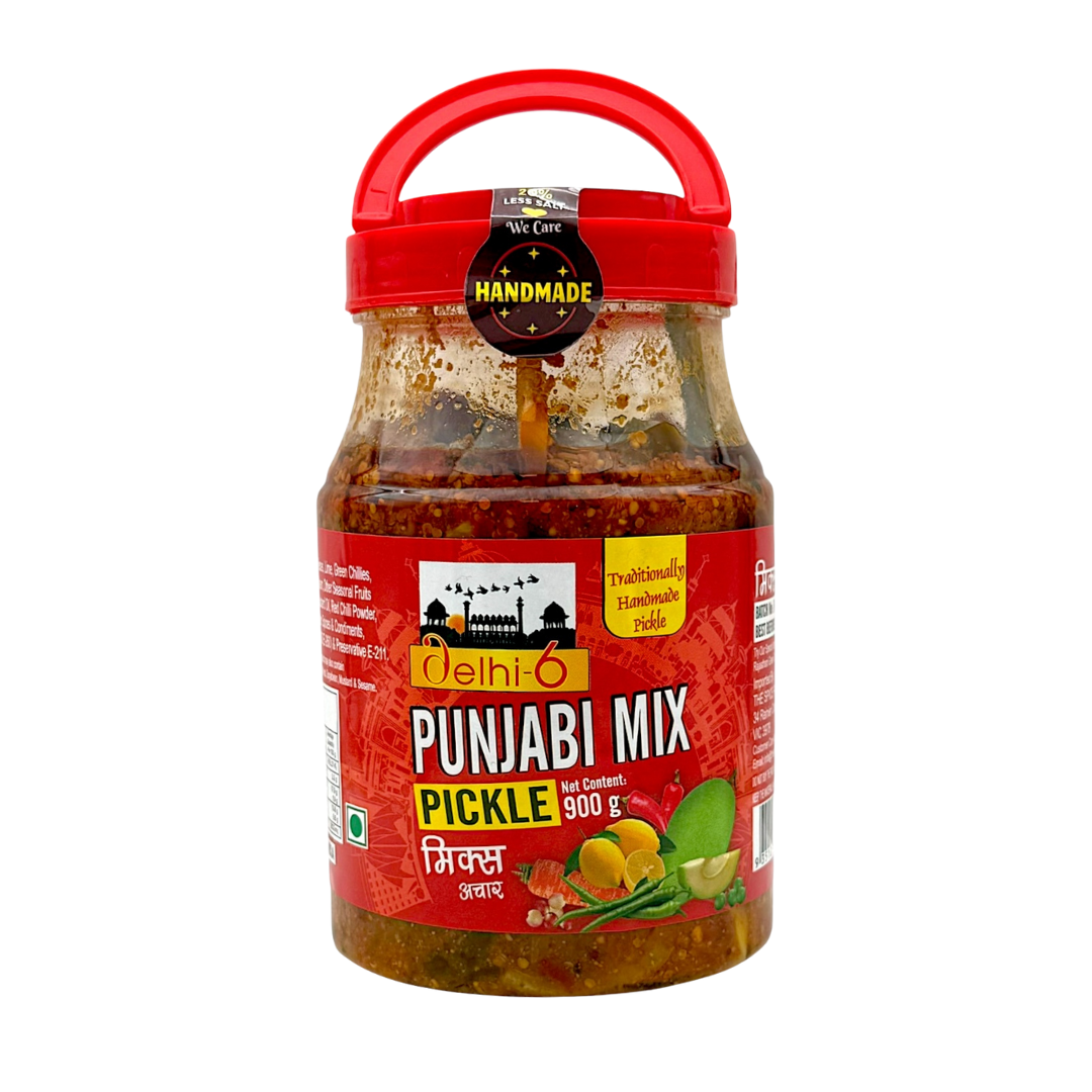 Delhi 6 Punjabi Mix Pickle |Mix  Achar | 20% Less Salt and Handmade | Traditionally Homemade Pickle | Swad Ki Potli 900g- 9351235052724