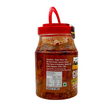 Delhi 6 Ginger Pickle | Adrak Ka Achar |20% Less Salt | Traditionally Homemade Pickle | Swad Ki Potli 900g- 9351235052748