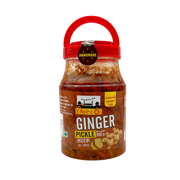 Delhi 6 Ginger Pickle | Adrak Ka Achar |20% Less Salt | Traditionally Homemade Pickle | Swad Ki Potli 900g- 9351235052748