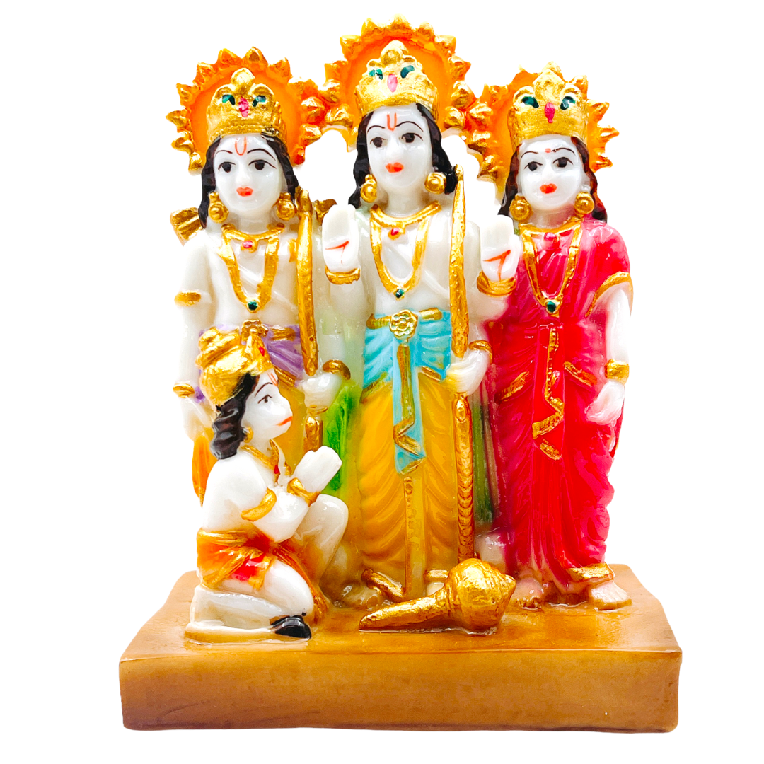 Ram Darbar Idol/ Statue/ Murti Size-(4.75'' x 2.75'' x 6.5'')- Style 40- 9351235030913