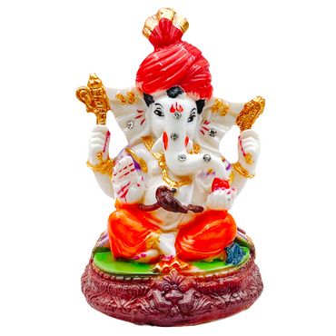 Ganesh ji Idol/ Statue/ Murti 3582-A Size-(6")- Style 21