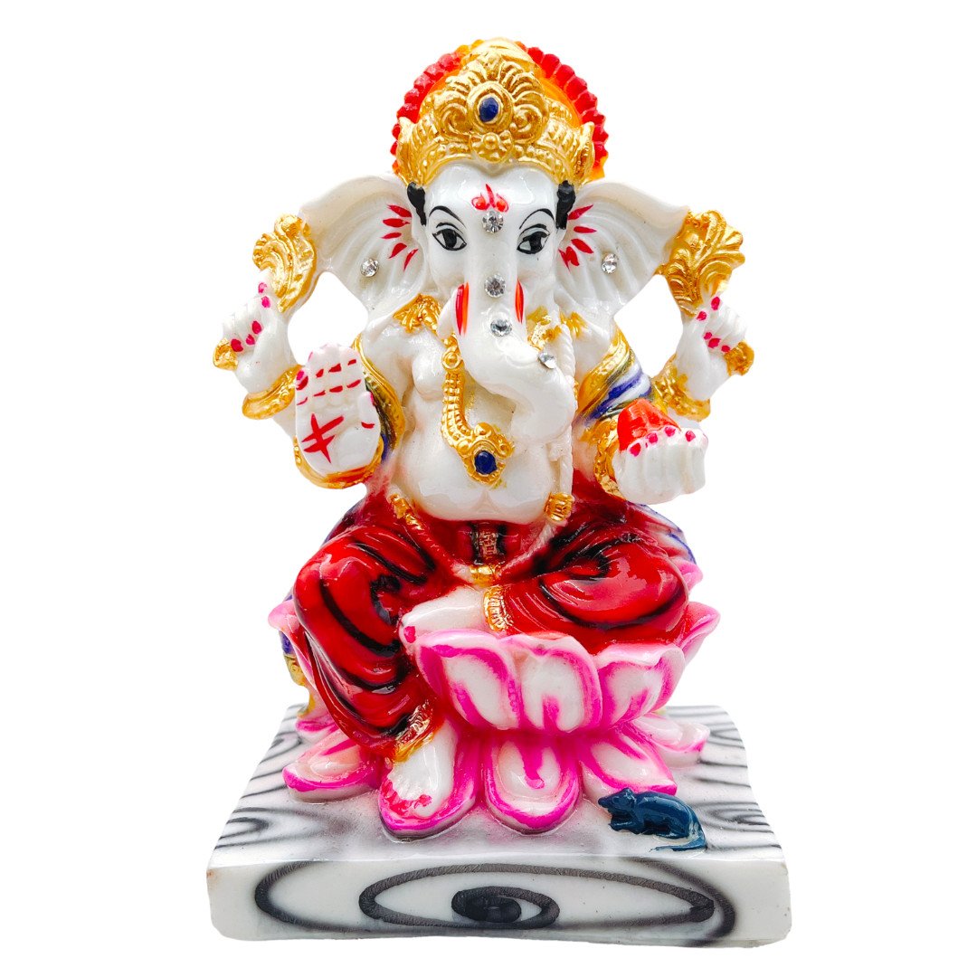 Ganesh ji Idol/ Statue/ Murti 3582-D Size-(6")- Style 24