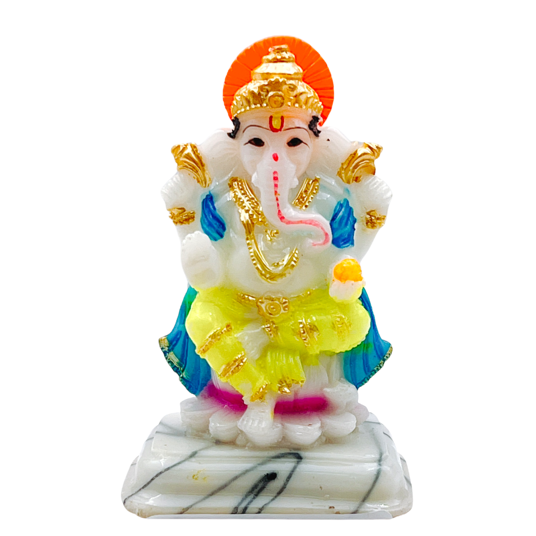 Ganesh ji Idol/ Statue/ Murti Size-(3.5")- Style 31