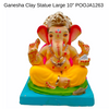 Ganesha Clay Statue Large 10