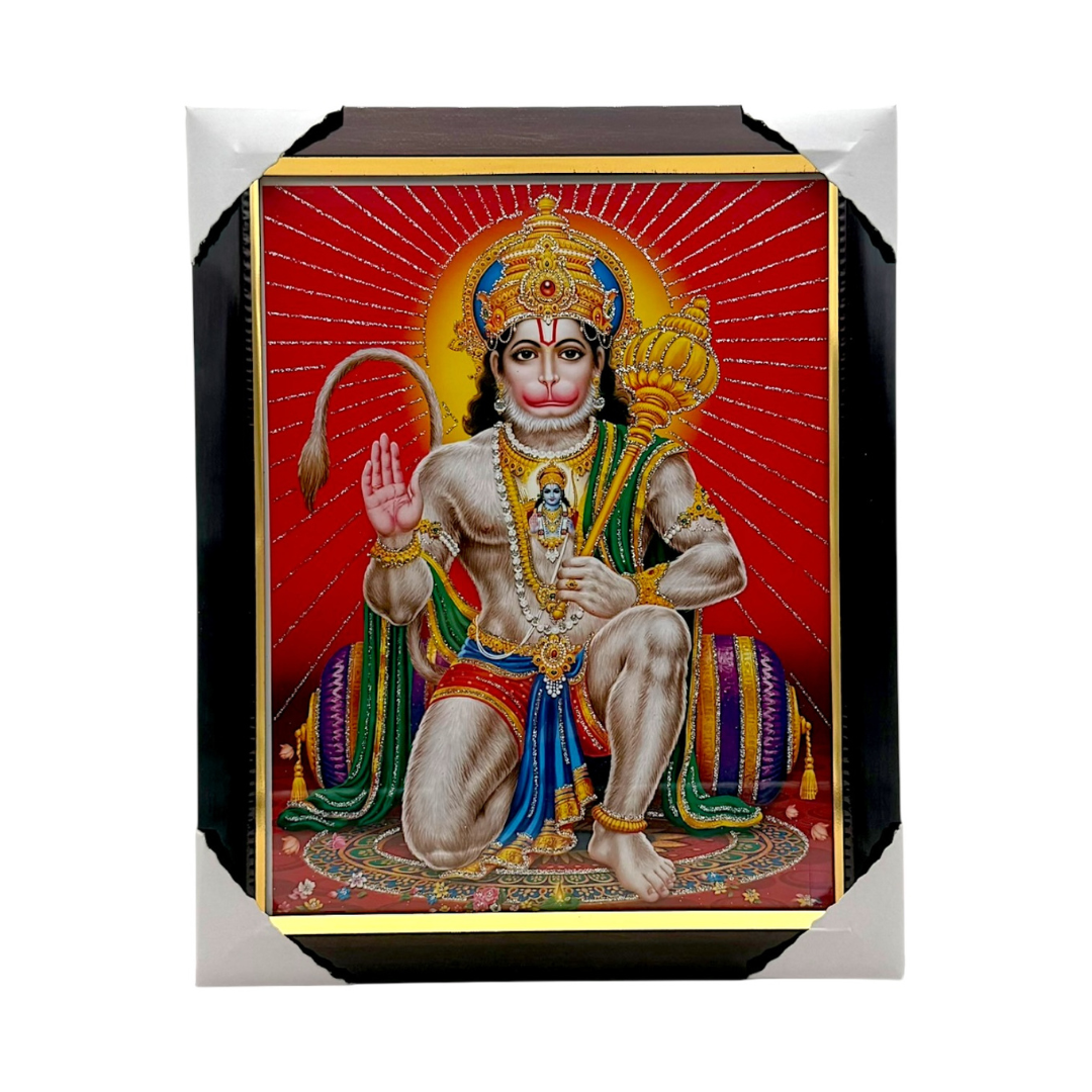 Photo Frame 10" x 13.5" Hanuman Ji - 9351235020150
