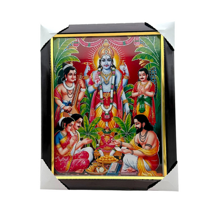 Photo Frame 10" x 13.5" Satyanarayan Ji - 9351235020150