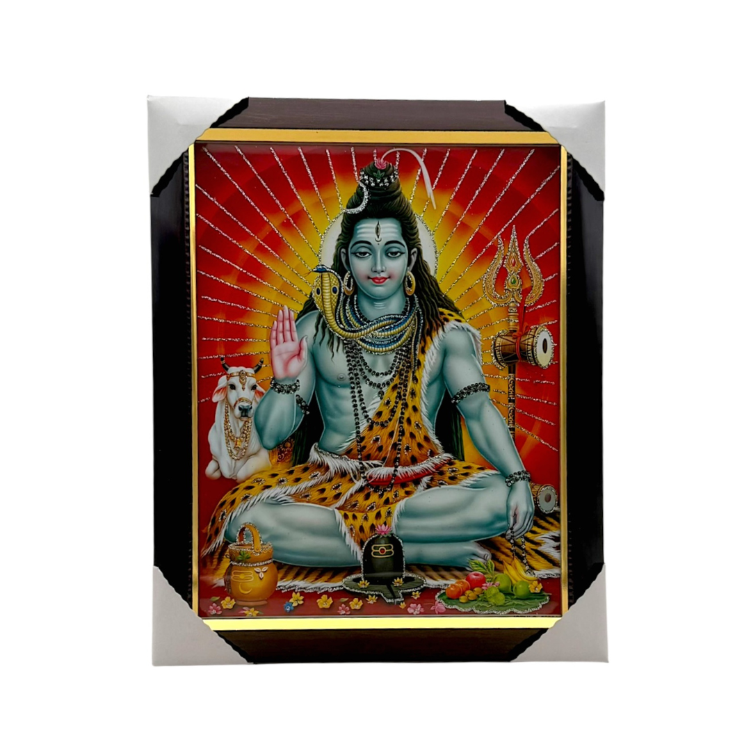 Photo Frame 10" x 13.5" Shiv Ji - 9351235020150
