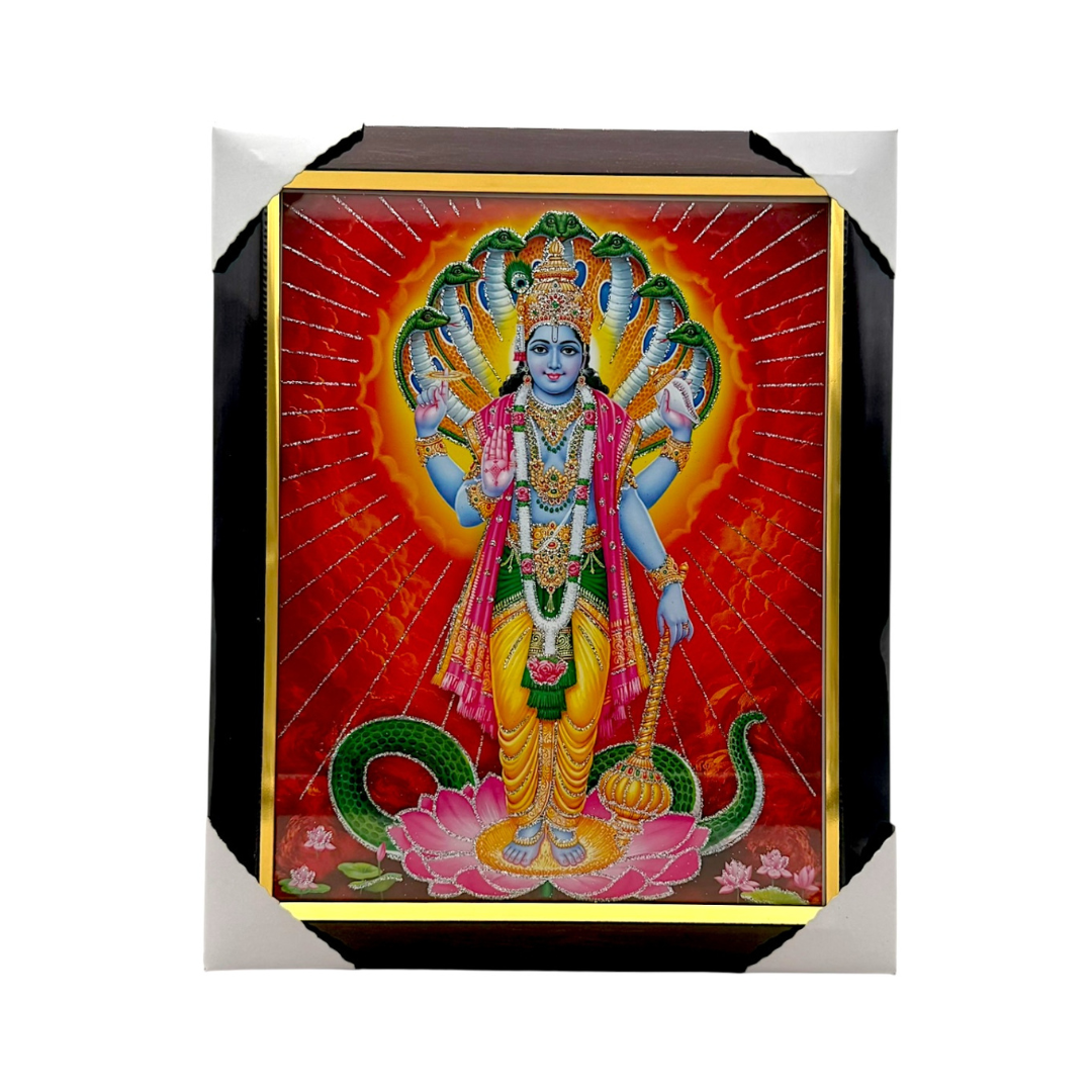 Photo Frame 10" x 13.5" Vishnu Ji - 9351235020150