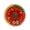 Fancy Om Pooja Thali / Puja Plate- Size 6''- Style D | 9351235058474
