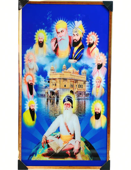 Das Guru Baba Deep Singh Ji Photo Frame 124#63.5*114.3Cm (