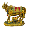 Kamdhenu Cow with Calf – Golden Finish Idol/ Murti/ Statue- Size: 20*12*22CM (7.87in x 4.72in x 8.66in)- Model No: GOD 2637-2- 9351235055817