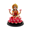 Goddess Lakshmi on Lotus – Prosperity Idol/ Statue/Murti- Size: 10*10*11CM (3.94in x 3.94in x 4.33in)- Model No: GOD 22165-3- 9351235054995