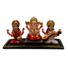 Laxmi Ganesh Saraswati Murti – Divine Trio on Platform Idol/ Statue/Murti- Size: 21*9*10CM (8.27in x 3.54in x 3.94in)- Model No: GOD 555-3- 9351235055237