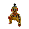 Laddu Gopal Brass Large Size Idol | Design No 4 | Premium Finish | Size- 4.3'' x 3.5''- 9351235054902
