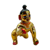 Laddu Gopal Brass Large Size Idol | Design No 4 | Premium Finish | Size- 4.3'' x 3.5''- 9351235054902