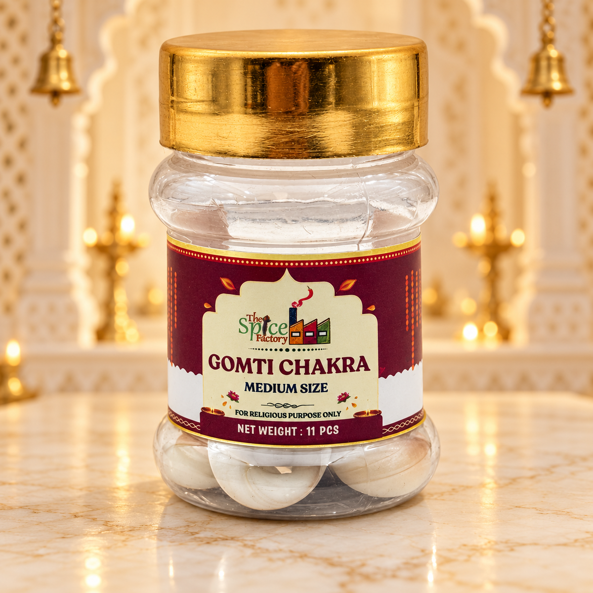 Gomti Chakra (Naag Chakra) – Pack of 11 | Auspicious Hindu Pooja Items for Goddess Lakshmi Worship, Wealth & Prosperity Rituals | 9351235063362