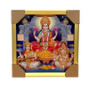Lakshmi Ganesh Saraswati Photo Frame – Royal Blue Temple Edition | 33*33CM (13