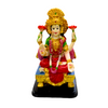 Goddess Lakshmi – Seated on Throne with Lotus Idol/ Statue/Murti  | 7 x 6x12cm （2.76in x 2.36in x 4.72in） | GOD F272C - 9351235055459