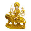 Golden Durga – Shakti Roop on Lion Idol/ Statue/ Murti  | 29 x 10.5 x 35.5cm （11.42in x 4.13in x 13.98in） | GOD F127 - 6920251040133/ 9351235055398
