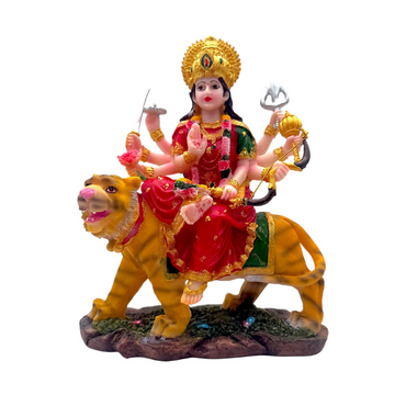 Maa Durga – Shakti Roop with Trishul & Sword Idol/ Statue/ Murti  | 18 x 7x22.5cm  （7.09in x 2.76in x 8.86in） | GOD F129C - 9351235055336