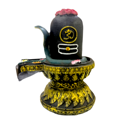 Decorative Shivling – Om Symbol with Naga Coil Idol/ Statue/Murti| 18 x 13 x 22cm  ?7.09in x 5.12in x 8.66in? | GOD F311 - 935123505556