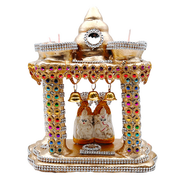 Diwali Hatri Red Swastik Mandir 8"