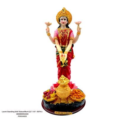 Laxmi Standing Idol/ Statue/Murti |11" X 6'' 0079-1- 4606900916333