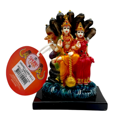 Vishnu Laxmi GL Idol/ Statue/ Murti | Size 4.75'' x 2.75'' x 6.5'' | Product code-NC 670 | 9351235049441