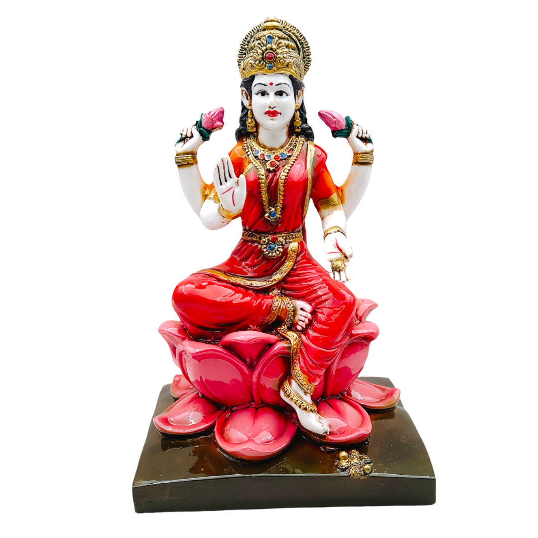 Kamal Laxmi Big (6" X 6" X 10.5")- Statue/ Idol/ Murti