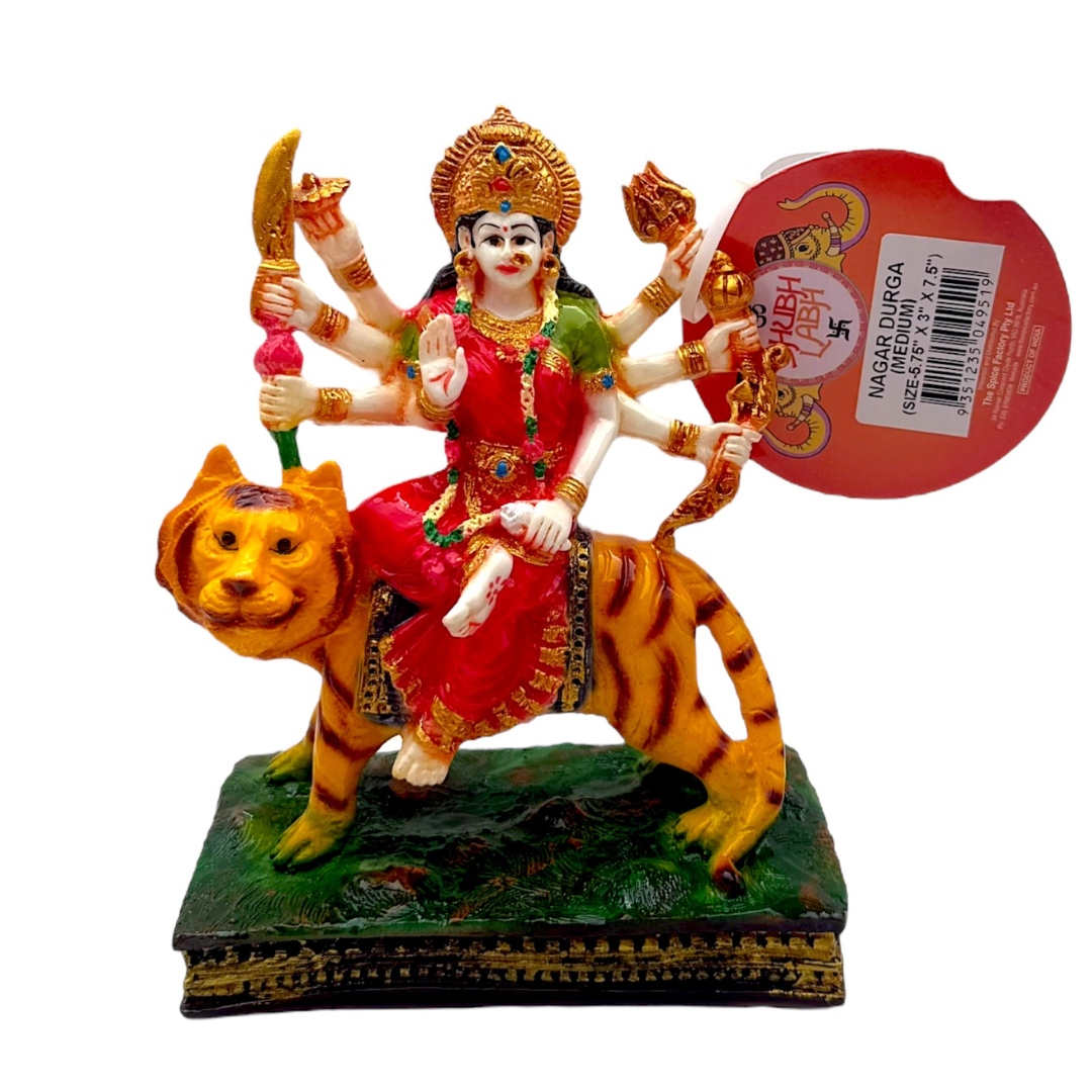 Nagar Durga/ Shera Wali Mata | Size 5.75'' x 3'' x 7.5'' | Product code-NC 775 | 9351235049519