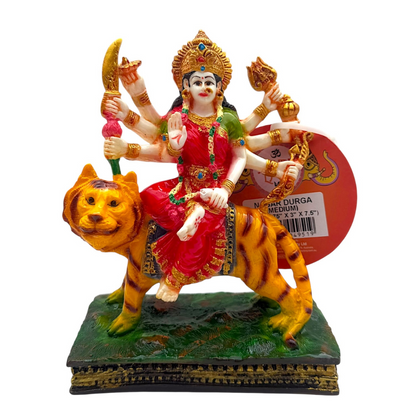 Nagar Durga/ Shera Wali Mata | Size 5.75'' x 3'' x 7.5'' | Product code-NC 775 | 9351235049519