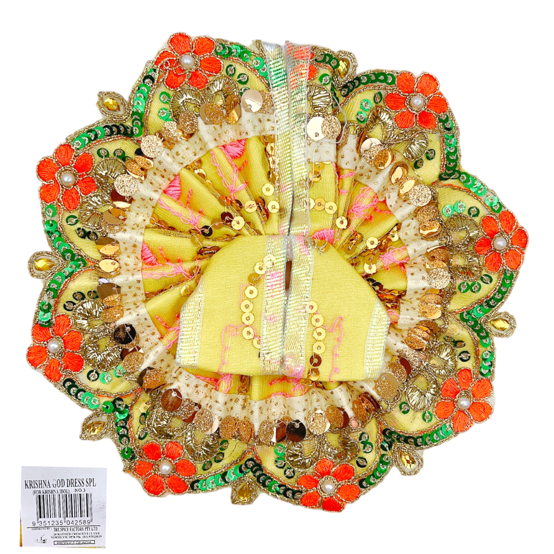 Shree Krishna Paushak/ God Dress size-8" (No 3)
