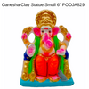 Ganesha Clay Statue Small 6