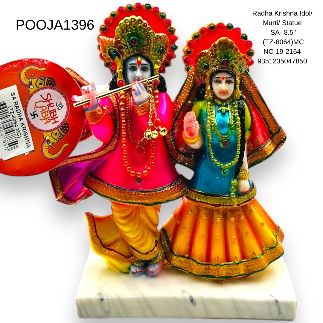 Radha Krishna Idol/ Murti/ Statue SA- 8.5'' (TZ-8064)MC NO 19-2164- 9351235047850