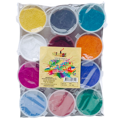 Rangoli Colour Pack of 12 (TSF)/ Medium Pack- 9351235028149