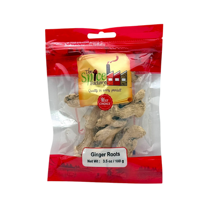 TSF Ginger Roots (Whole)/ Adrak/ Sonth | Herb For Aiding Digestion and Relieving Pain|100Gm