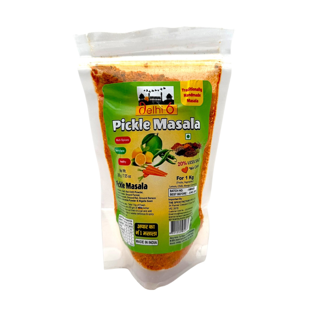 Delhi 6 Pickle Masala | Traditional Home Made Masala | 20% less Salt | 200g