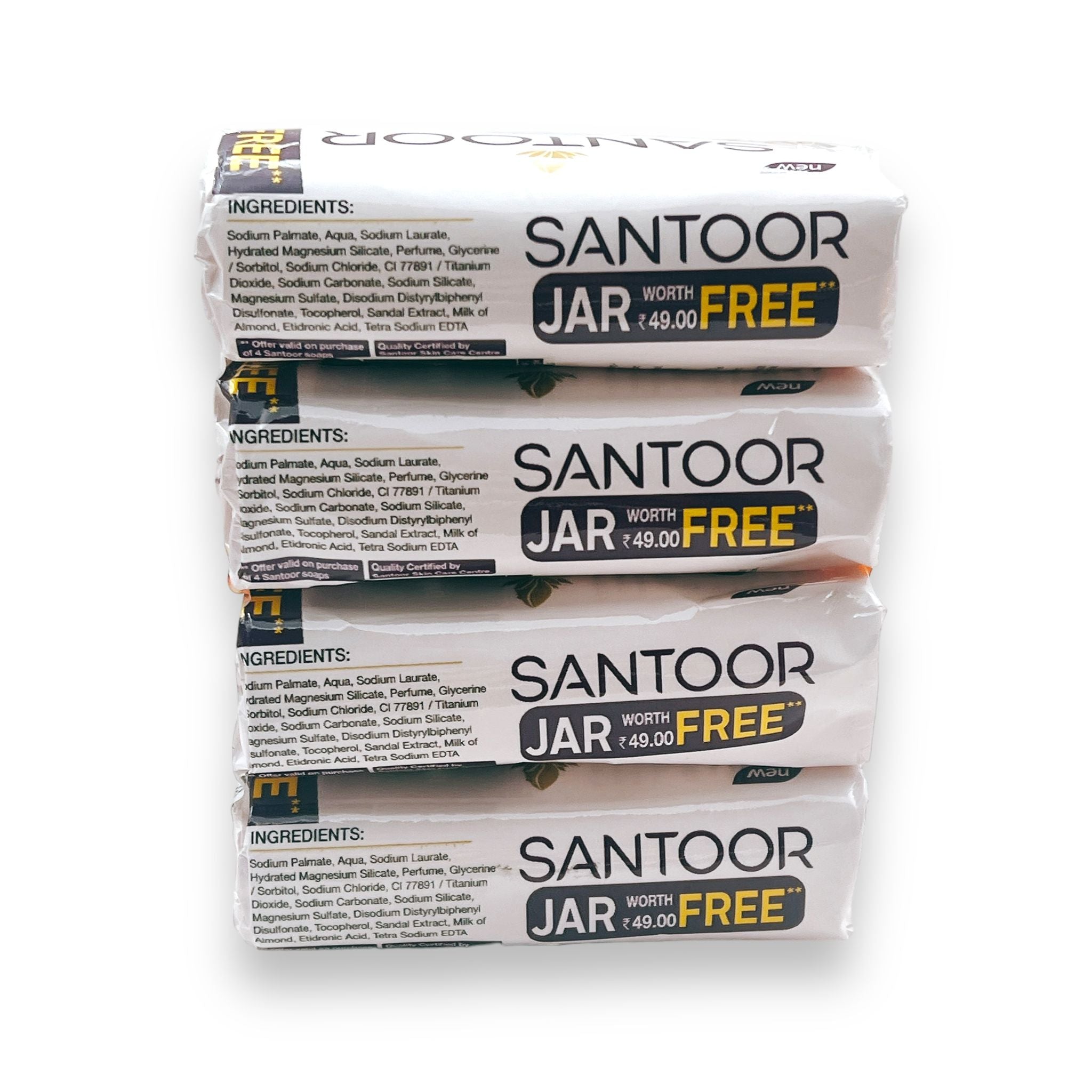 Santoor White Soap 100g X 4