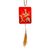 Durga Maa/ Sherawali Mata Wooden Car Hanging with Picture 1Pc